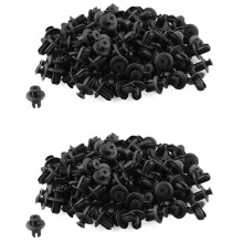 240 x 8mm Car Hole Plastic Rivets Fastener Bumper Push Pin Clips Clip