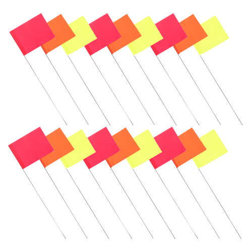 120Pièces Petits Drapeaux En Acier PVC Pour Repérage Irrigation 2