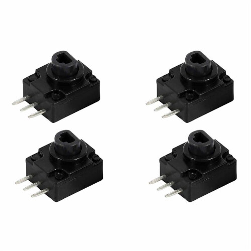 4Pcs Black Replacement Repair Parts Lt/Rt Button Keypad for  360 Controller
