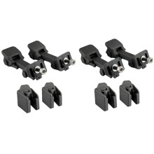 2 Pair Front Hood Catch & Bracket 55395653AF 55395652AC for JK 2007-2018