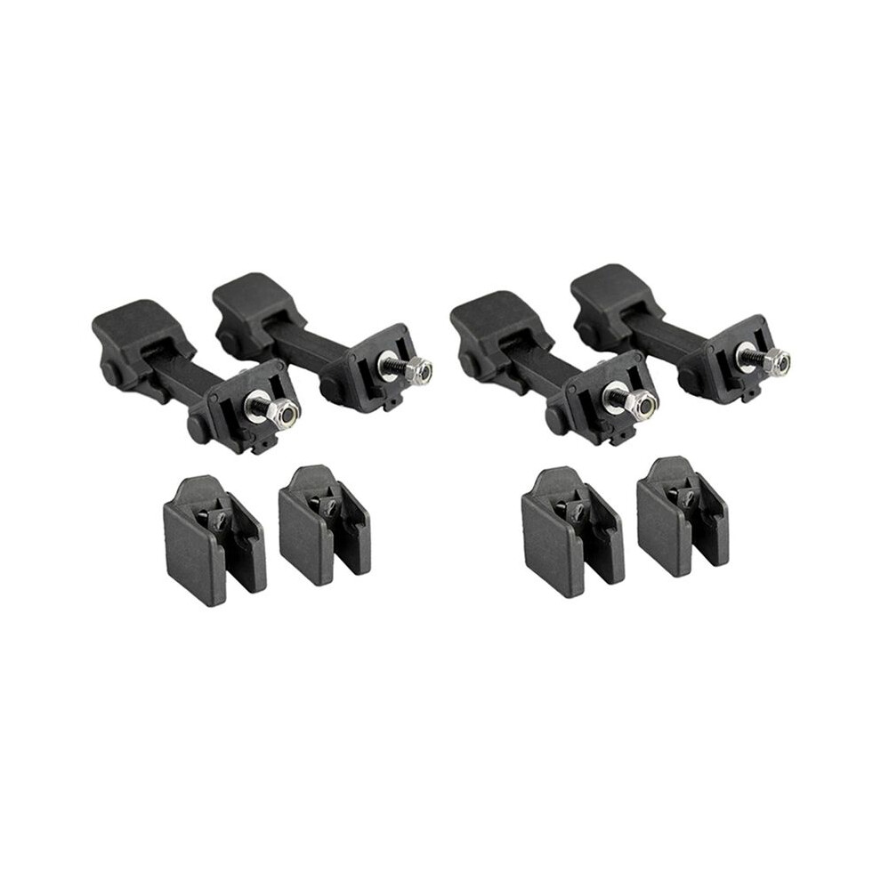 2 Pair Front Hood Catch & Bracket 55395653Af 55395652Ac For Jk 2007-2018 6032787903247