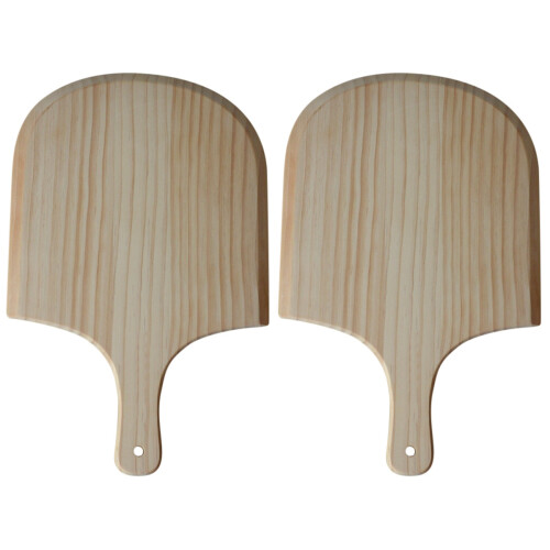 2Pièces Pelle À Bois Naturel Beige Robuste 1