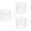 3Pièces Mesureur Transparent Polyvalent Pour Lait Crème 6