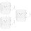 3Pièces Mesureur Transparent Polyvalent Pour Lait Crème 7