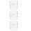 3Pièces Mesureur Transparent Polyvalent Pour Lait Crème 8