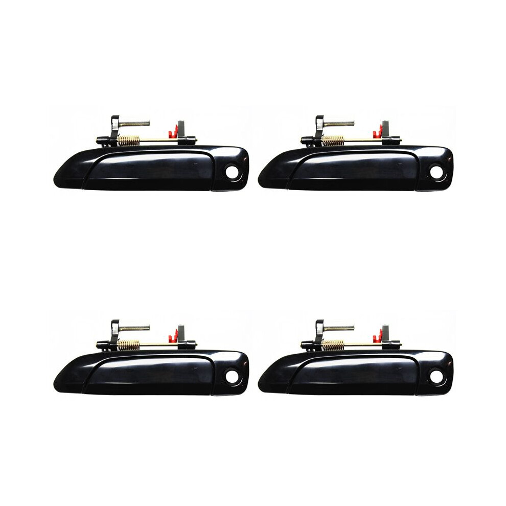 4X Left Front Exterior Outside Door Handles Lh New For 2001-2005 Sedan Black 6031805660742