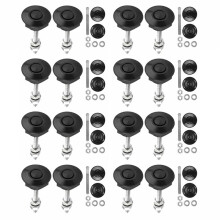 16 PCS Push Button Quick Release Hood Bonnet Pins Lock Clip Car Bumper Kit