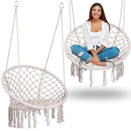 Hängender Gartensessel BOHO Beige