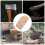 10Pièces En Bois Triangle Accessoire Fixation Poignées Outils 5