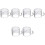 6Pièces Mug En Verre Transparent Pour 4