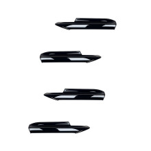 4x para Serie 3 E90 E91 M-Tech 320I 330I 2005-2008 Parachoques Delantero Labio ángulo Difusor Divisor Spoiler Protector Negro