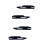 4x for  3 Series E90 E91 M-Tech 320I 330I 2005-2008 Front Bumper Lip Angle Diffuser Splitter Spoiler Protector Black 1
