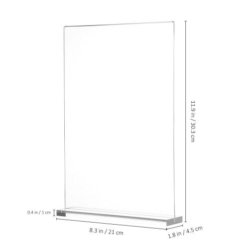 6Pièces Supports De Menu En Clair Base Stable Assortie 1