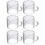 6Pièces Mug En Verre Transparent Pour 9