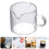 6Pièces Mug En Verre Transparent Pour 11