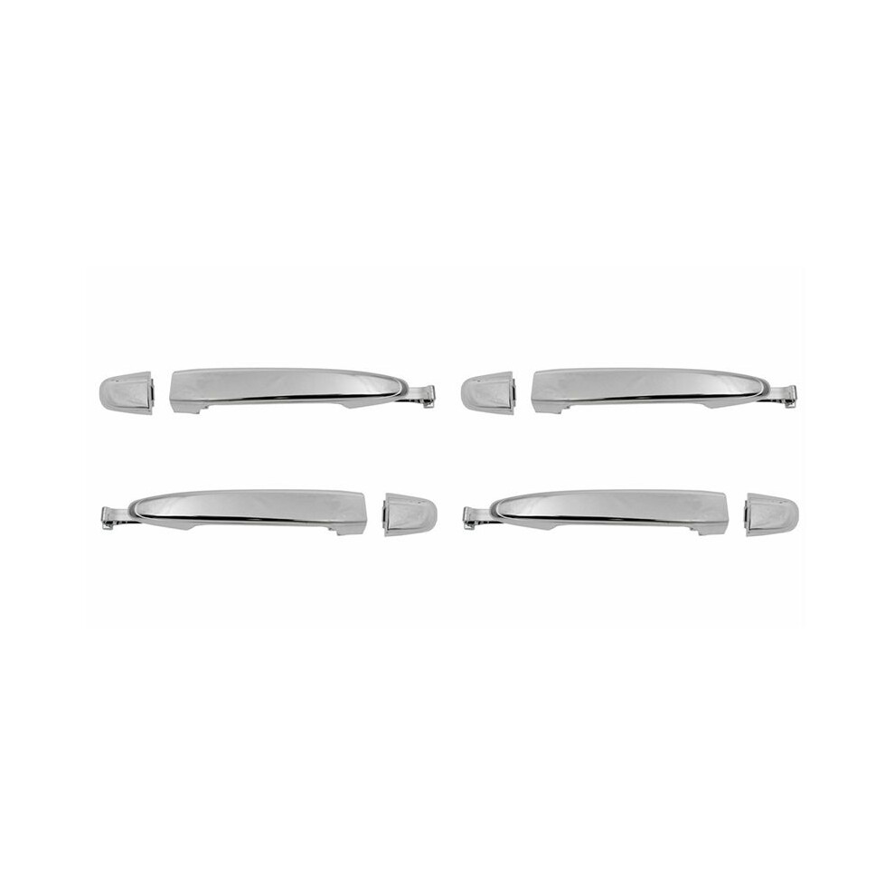 4Pcs Rear Door Handle Exterior Door Handle For Sienna 2004-2010 69213-08020 69227-08040 Silver 4711451499713