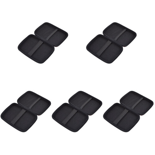 5Pièces De Stockage Multifonction Noir Pour Chargeur Et Dur 1