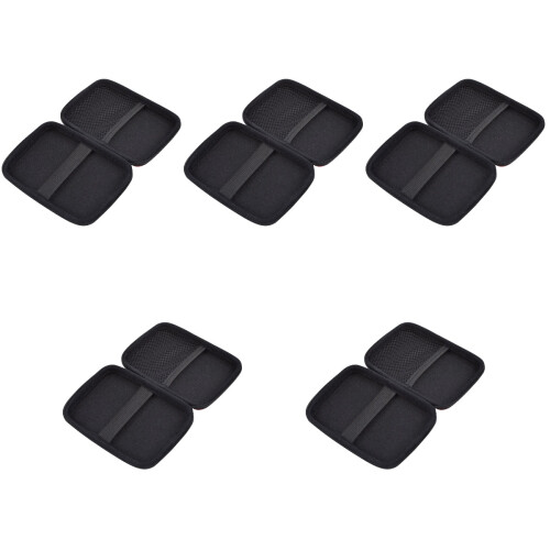 5Pièces De Stockage Multifonction Noir Pour Chargeur Et Dur 2