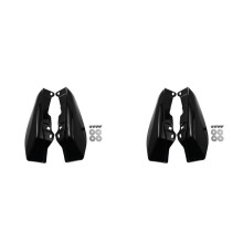 2X Scudo Termico per Deflettore 'Aria Un Telaio Centrale Nero Lucido per Touring Electra Glide Street Road Glide 2009-2016