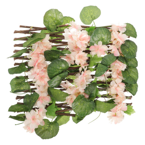 4Pièces Clôture Décorative Rose Résistant Intempéries Jardin 1