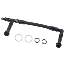 AN6 Dual Feed Carb Braided Nylon Fuel Dubbelpump Utan Klocka för 4150 Holley Carburetor 7/8 Tum-20 Thread Ual Feed