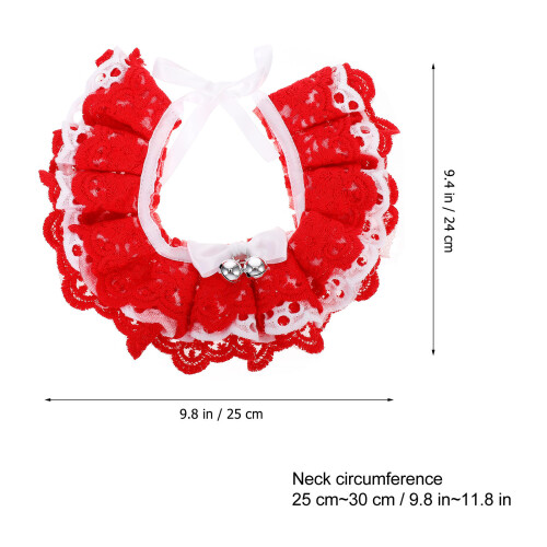 Collier En Coton Dentelle Confortable Pour Animaux 1