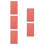 5Pièces Organisation Rose PU Planning Et Réutilisable 7