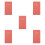5Pièces Organisation Rose PU Planning Et Réutilisable 8
