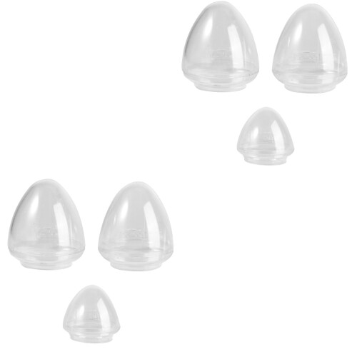 6Pièces Accessoires D'oiseaux Transparentes Pour Bain 2