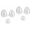 6Pièces Accessoires D'oiseaux Transparentes Pour Bain 4