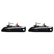 2X Left Front Exterior Outside Door Handles Black LH New for 2001-2005 Sedan