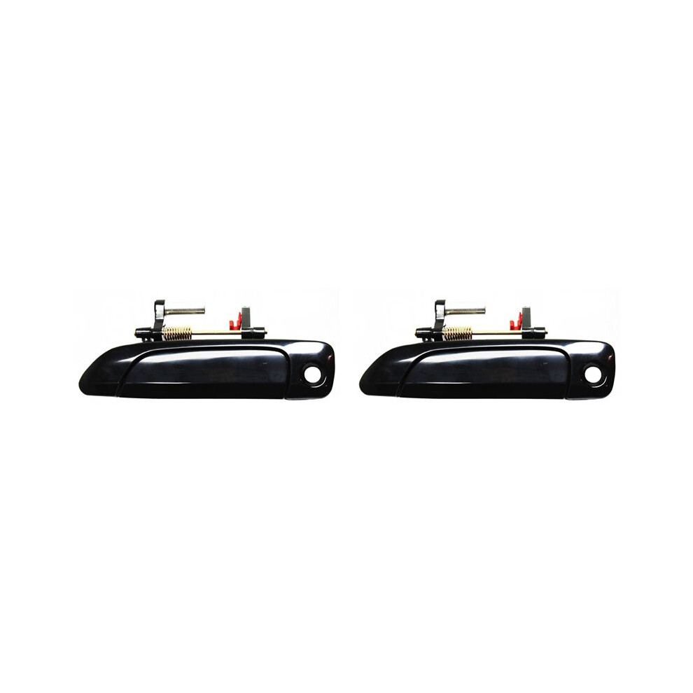 2X Left Front Exterior Outside Door Handles Lh New For 2001-2005 Sedan Black 6034170793619