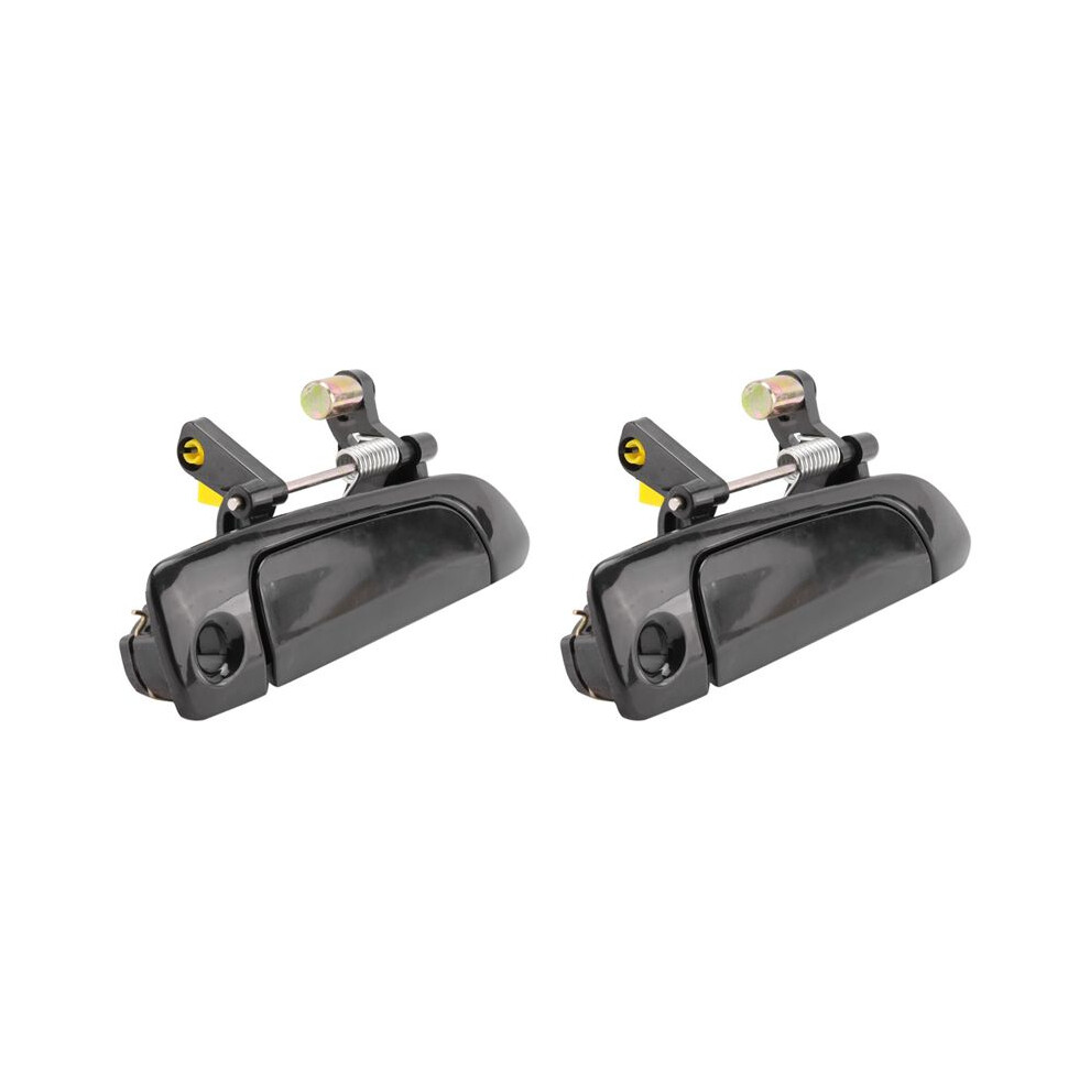 2X Right Front Exterior Outside Door Handles Rh New For 2001-2005 Sedan Black 6034186042886
