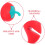 6Pièces Releasers Silicone Rouge, Design Piment, Ustensiles 8