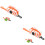 2Pièces Porte- Orange Suspendu Respirant Compact Portable 6