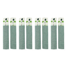 4 Pair Cotton Door Handle Covers Refrigerator Doorknob Cover Practical Double-Door Fridge Gloves Protector Home