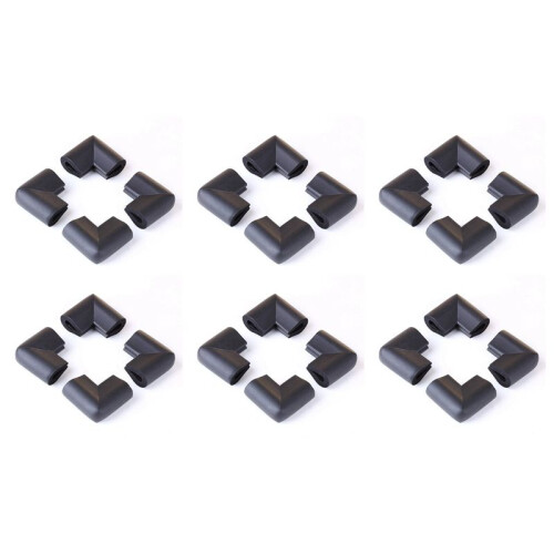 24Pcs StoßStangeneckenschutz Von Table  Baby Safety Black