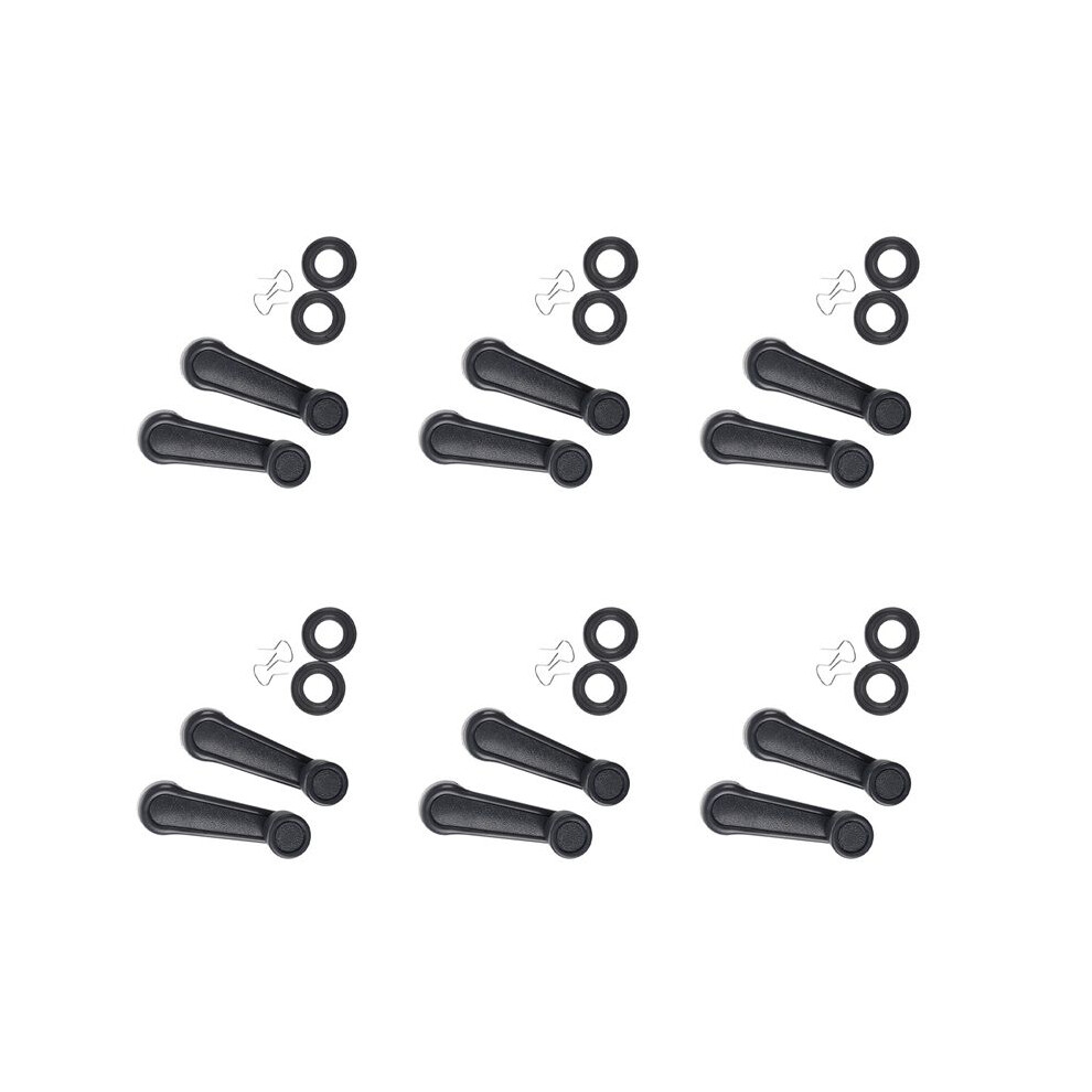 12 Pcs Plastic Universal Car Window Winder Cranks Handle Lever Gray 6032760102926