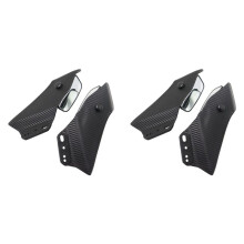 2X Universal Motorcycle Adjustable Flank Spoiler Fairing with Mirrors for CBR650R YZF R1 YZF R6 T-MAX530