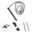 2Pièces Colliers Urne Cendrier Animaux Acier Noir Durable 8
