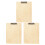 3Pièces Support À Khaki En Bois Pince En Alliage 10