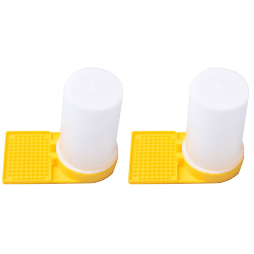 2Pièces Nourrisseur Ruche Multi Couleurs Plastique Pour 1