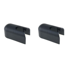 2X Rear Windshield Windscreen Wiper Arm Cover Cap Mounting Nut for Kyron Hatchback 2007-2014,Black