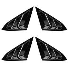 4x pour 2016-2021 Berline Évent Latéral Arrière Quart Fenêtre Persienne Couverture Triangulaire Fenêtre Garniture Accessoires