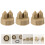 12Pièces Caps Co2 Réutilisables Durable Pour Aquarium DIY Marron Clair 11