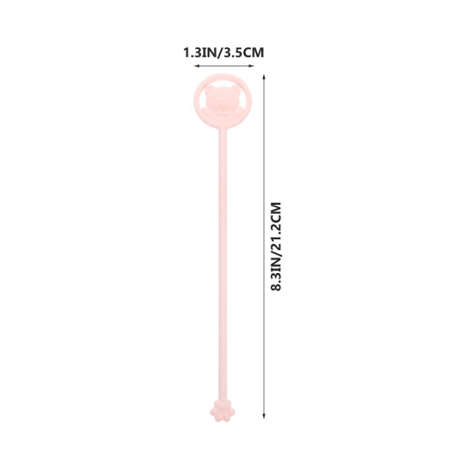 Bar Lait Poudre Silicone Design Sécurisé Rose 1