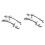 4X Front Left with Keyhole Front Right/Rear Chrome ABS Door Outer Handle Covers for  Captiva Sport/Aveo/Saturn 1