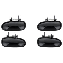 4-Teiliges Neues Hinteres Außenaußentürgriff-Set LH RH Schwarz für 1996-2000