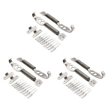 6X Fixation de Ressort de Verrou de Kit de Serrure de Goupille de Crochet de Chapeau de Bâti de Course de Voiture D'Alliage D'Aluminium