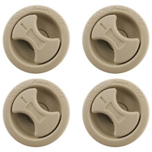 4X Car Tailgate Tool Box Cover Plate Buckle Knob Trunk Door Panel Button 64870-60011 for Land LC200 Beige
